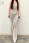SWAYING/KNIT Flared Pants SW212XZ48 White PS26